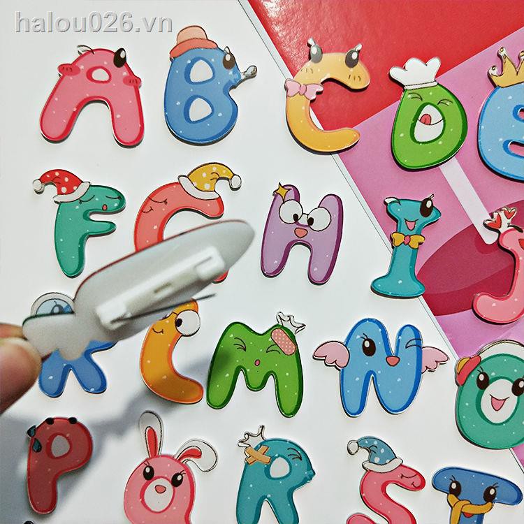 ✿Ready stock✿  New acrylic letter badges, cute expressions, English brooches, free combination letters A set of