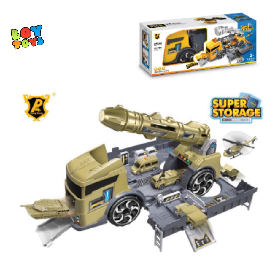 Đồ chơi xe tải vận chuyển ô tô cỡ lớn Super Storage để bé vui chơi mỗi ngày