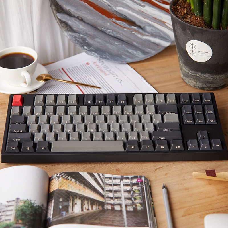 Bàn phím cơ Keycool KC87- Cherry switch -Không LED-Không dây HOẶC Có dây