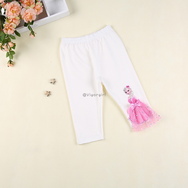 VG Quần legging cotton cho bé gái mùa hè
