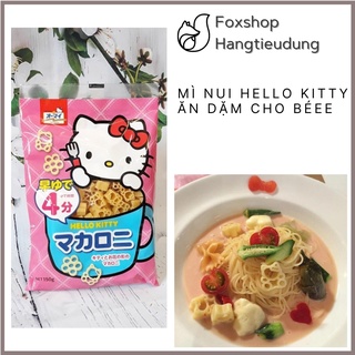 Mì nui hello kitty nhật bản tách muối cho bé ăn dặm 150g