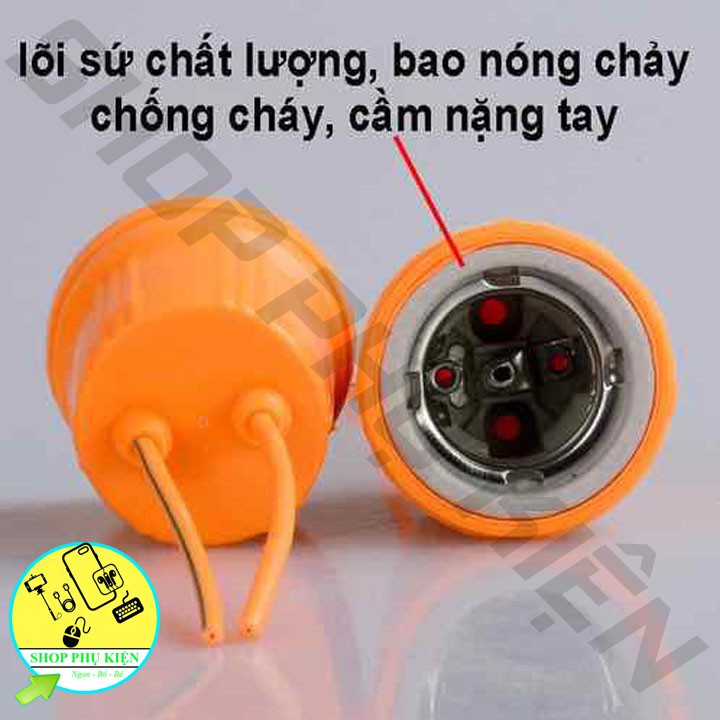 Đui Đèn E27 Sứ Siêu Chịu Nhiệt, Đui Sứ Chịu Nhiệt Dùng Cho Bóng Úm Gà, Sưởi Gia Cầm, Gia Súc