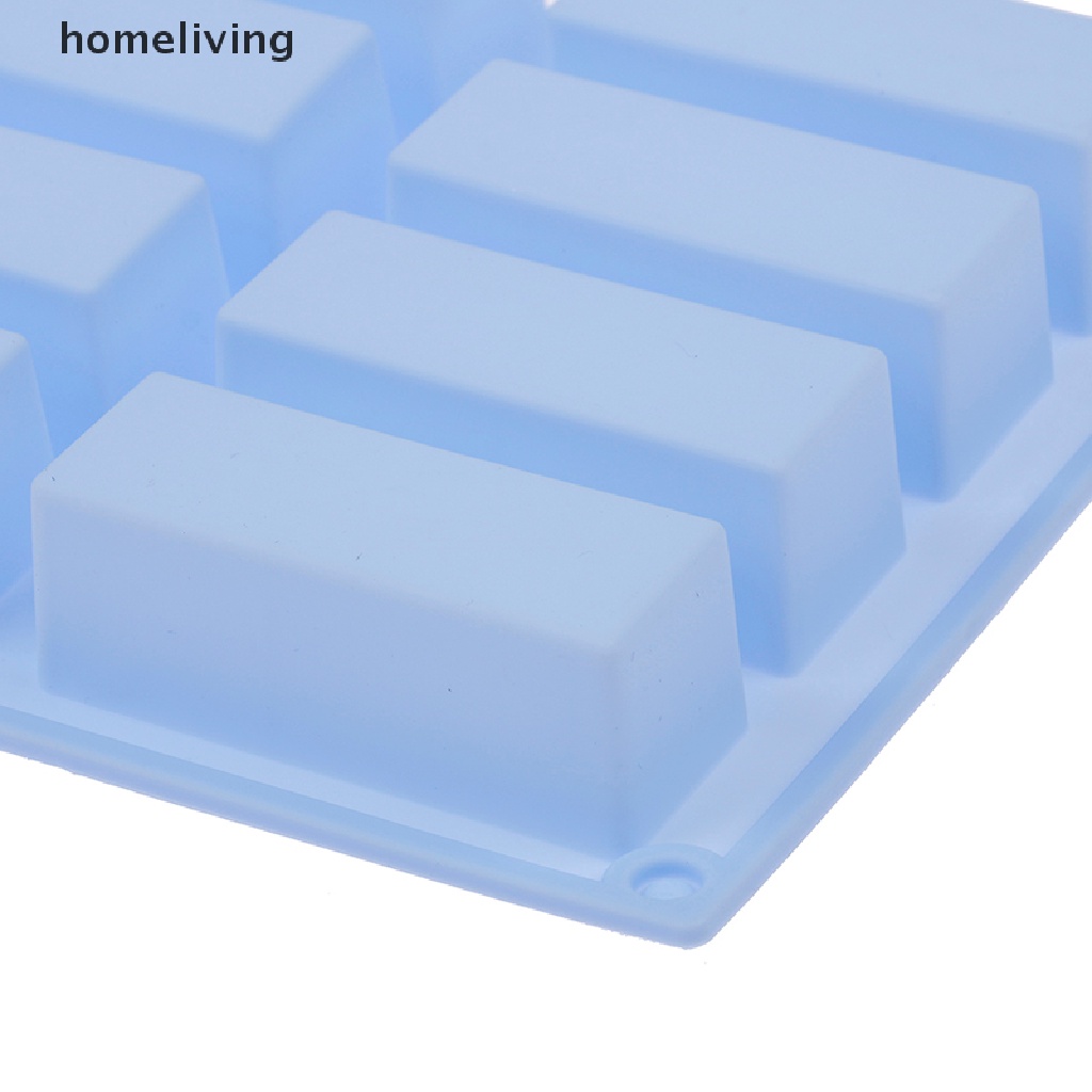 Khuôn Silicone 12 Ngăn Hình Chữ Nhật Làm Bánh / Xà Phòng / Socola