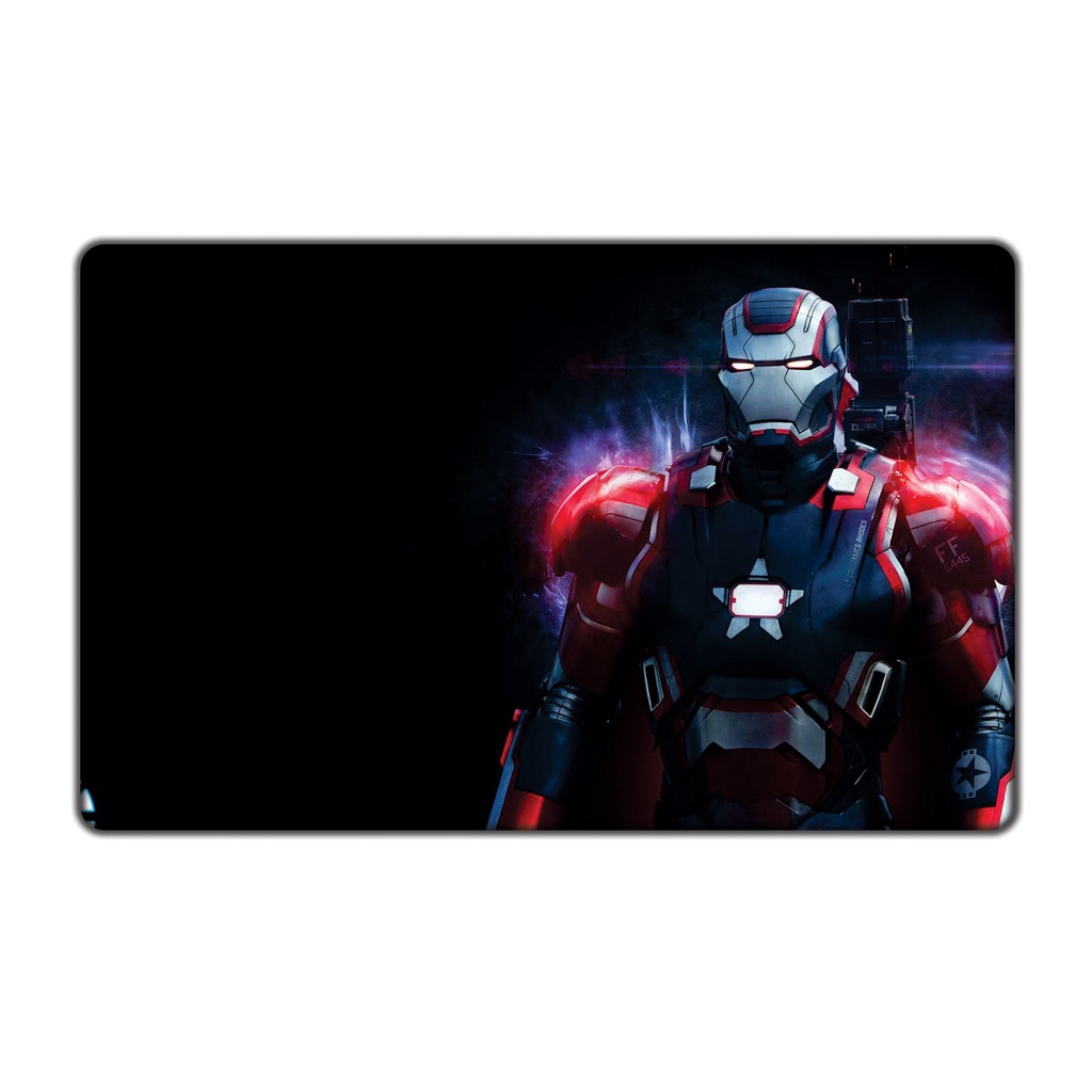 Miếng Dán Laptop - Mẫu hình iron man đen  - Dán cho Dell, Hp, Asus, Lenovo, Acer, MSI, Surface,Vaio, Macbook