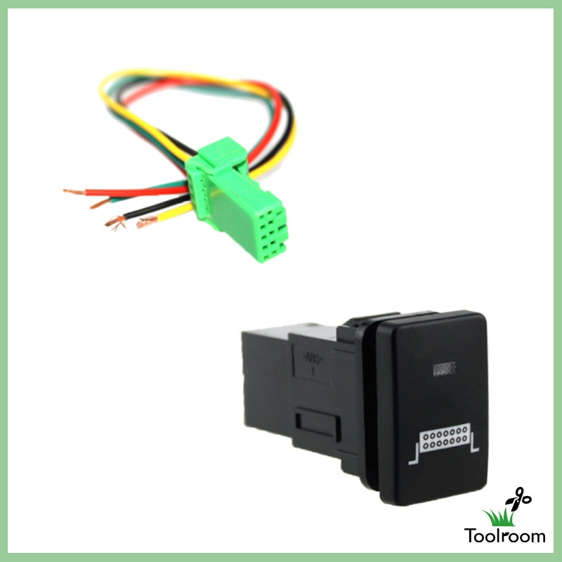 Công TắC NúT NhấN ĐèN LED Xanh Dương 12V Cho Toyota Land Cruiser Prado RAV4