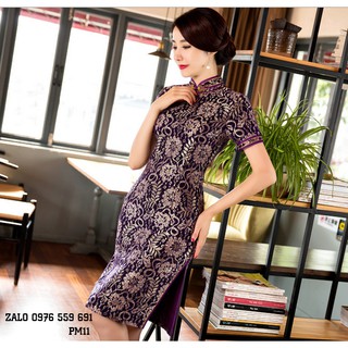 Sườn Xám Thượng Hải tím