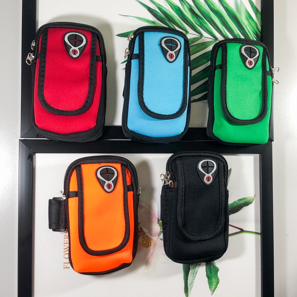 Túi Đựng Điện Thoại Đeo Tay Chạy Bộ Có Lỗ Tai Nghe, Đai Đeo Chạy Bộ Quấn Bắp Tay Chống Sốc Tiện Lợi Chơi Thể Thao