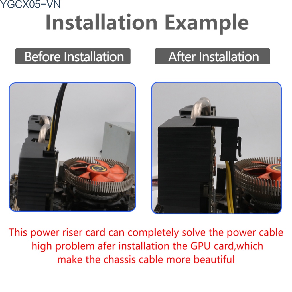 Đầu Chuyển Đổi Nguồn Atx 8pin / 6pin Sang 8pin / 6pin 180 Độ Cho Máy Tính / Đồ Họa | BigBuy360 - bigbuy360.vn