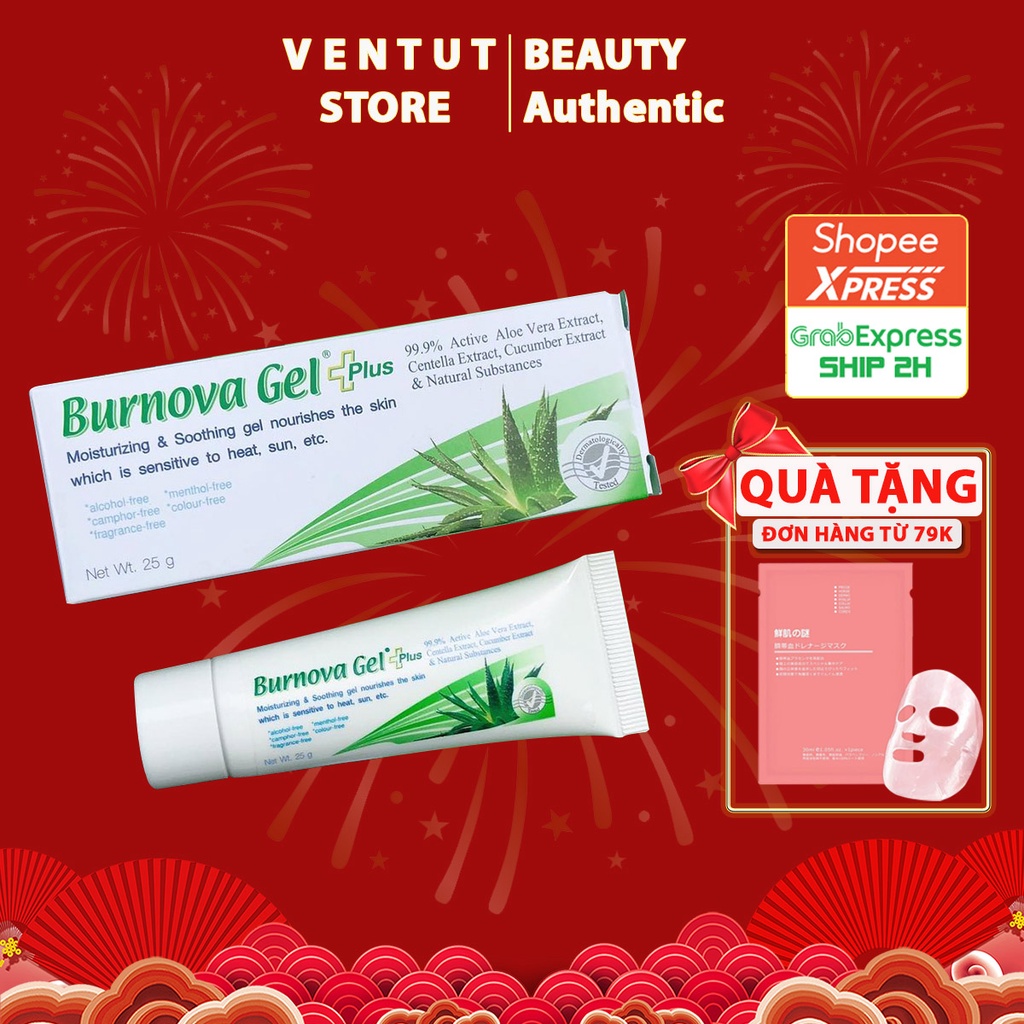 Gel Lành Bỏng/Tái Tạo Da Tổn Thương chiết xuất từ Nha Đam Burnova Gel Plus