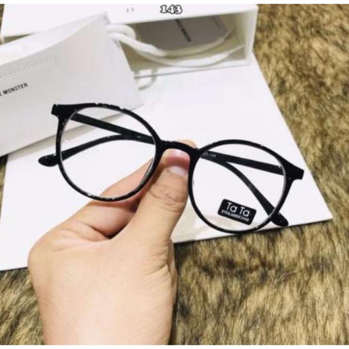Gọng kính giả cận nam nữ cao cấp Hàn Quốc - Kính cận tròn không độ mẫu đẹp lạ JJTT - Tặng kèm túi đựng + Khăn lau | BigBuy360 - bigbuy360.vn