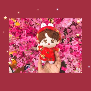 Sat áo dài mấn  cho doll 15 và 20 cm