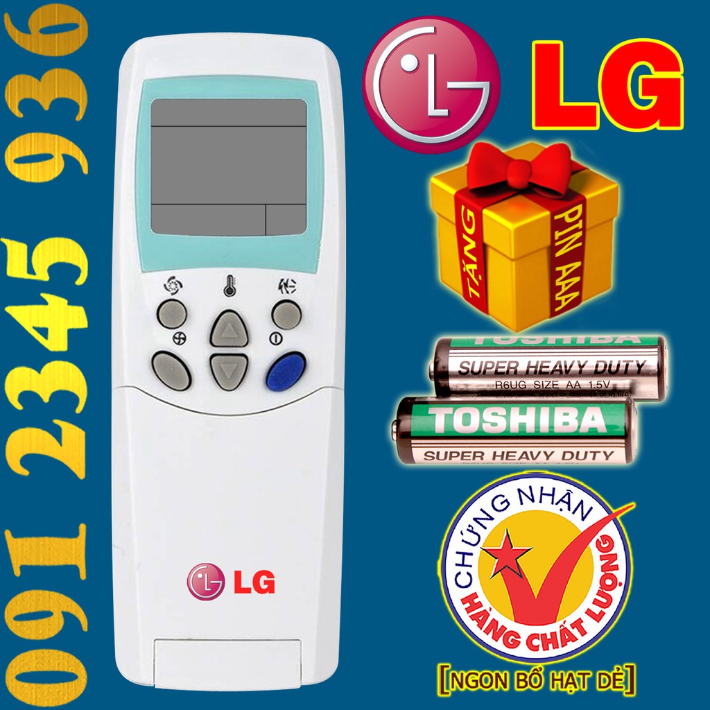 Remote Điều khiển Điều hòa Máy lạnh LG &quot;HÀNG ĐẸP&quot;. (Mẫu số 4)