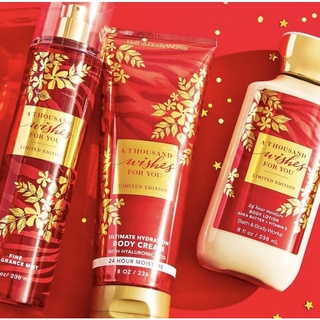 Bộ Sản Phẩm Gel Tắm, Mist Xịt Toàn Thân, Lotion A Thousand Wishes For You BBW Từ Mỹ