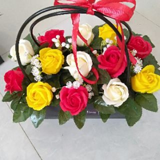 Giỏ  hoa hướng dương sáp thơm