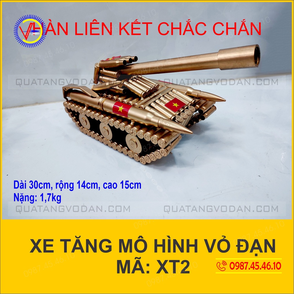 Xe tăng vỏ đạn Mô hình XT-5A  - Kèm mẫu XT1, XT2, XT4 | QUÀ TẶNG VỎ ĐẠN
