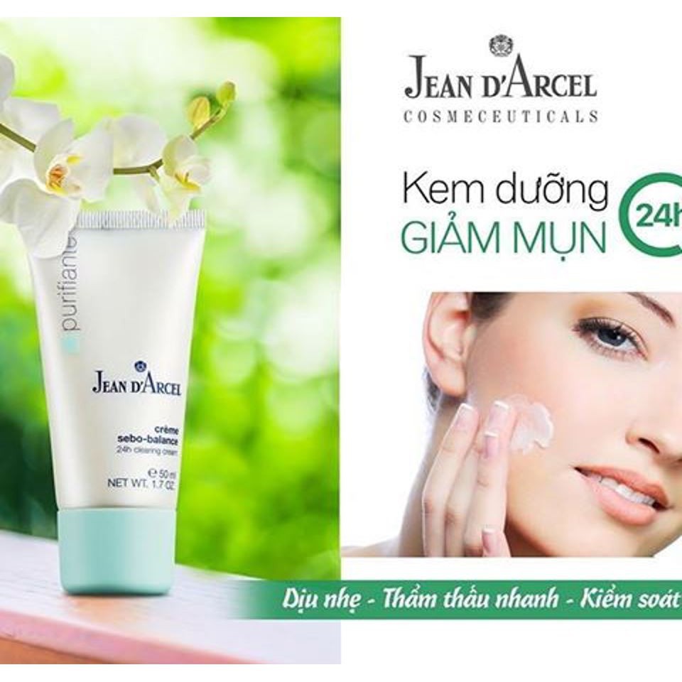 SALE SỐC] CHÍNH HÃNG Kem dưỡng Jean d'Arcel 24h Clearing Cream giúp giảm  mụn 50ml | Shopee Việt Nam