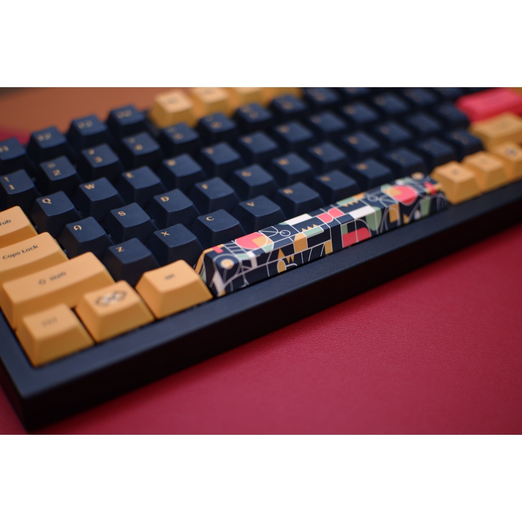 Keycap Cherry DAGK Black Gold 128 Phím Cho Bàn Phím Cơ Của EZPC