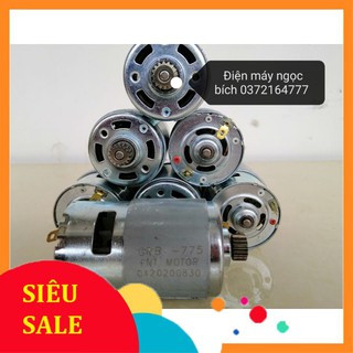Motor DC 775 18V 16 Răng Trục Tròn Công Suất Cao Thay Cho Máy Khoan
