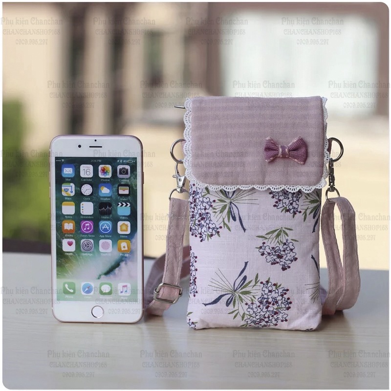 Túi điện thoại HOA LAY ƠN 3 ngăn chỉ 95k