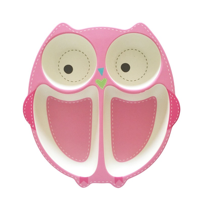 Khay Ăn Dặm Sợi Tre Hình Thú Cao Cấp Cho Bé