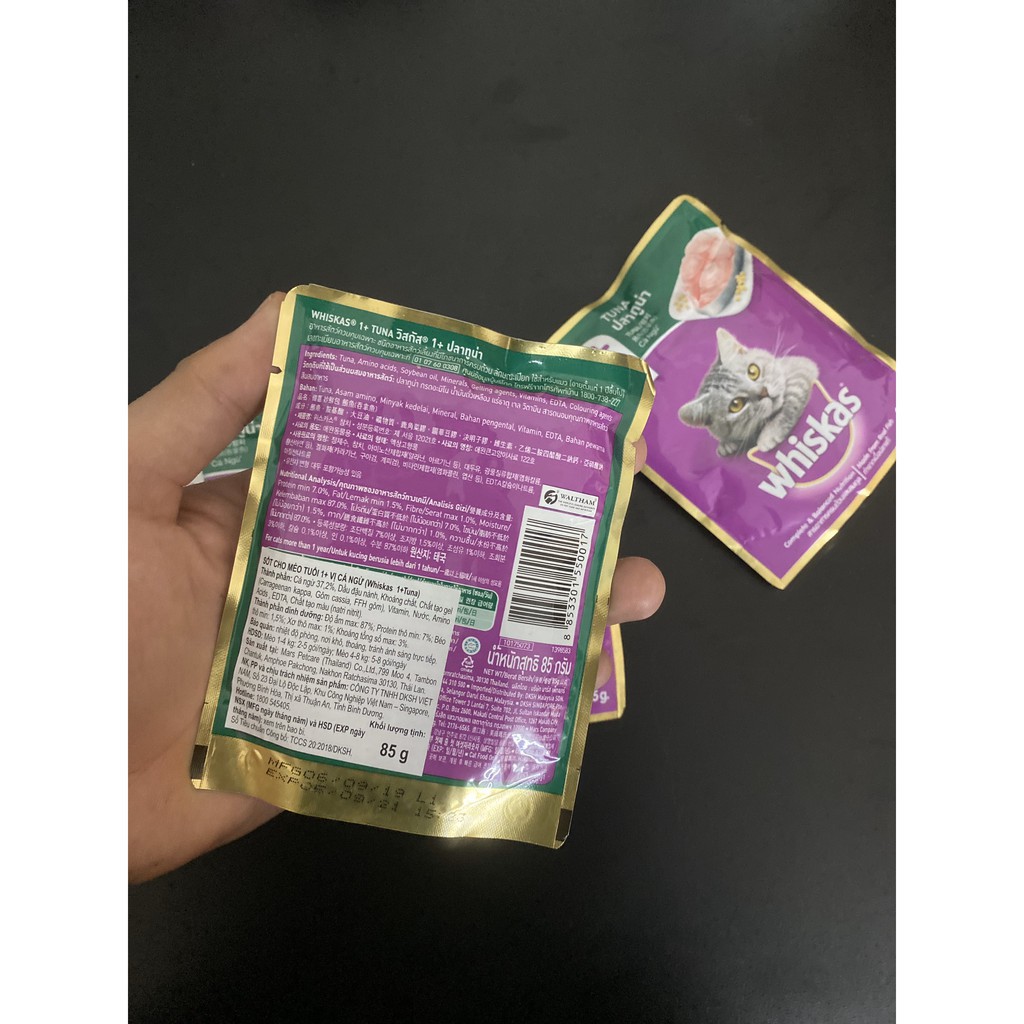 Thức ăn Pate Whiskas cho mèo 85gram