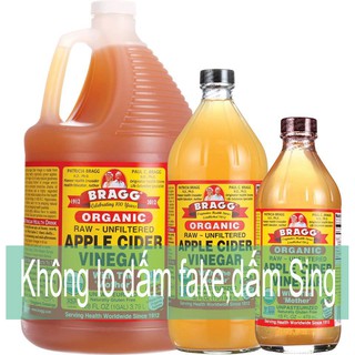 🌼RẺ🌼VÔ🌼ĐỊCH🌼 Giấm táo hữu cơ chứa giấm cái Bragg 946ml