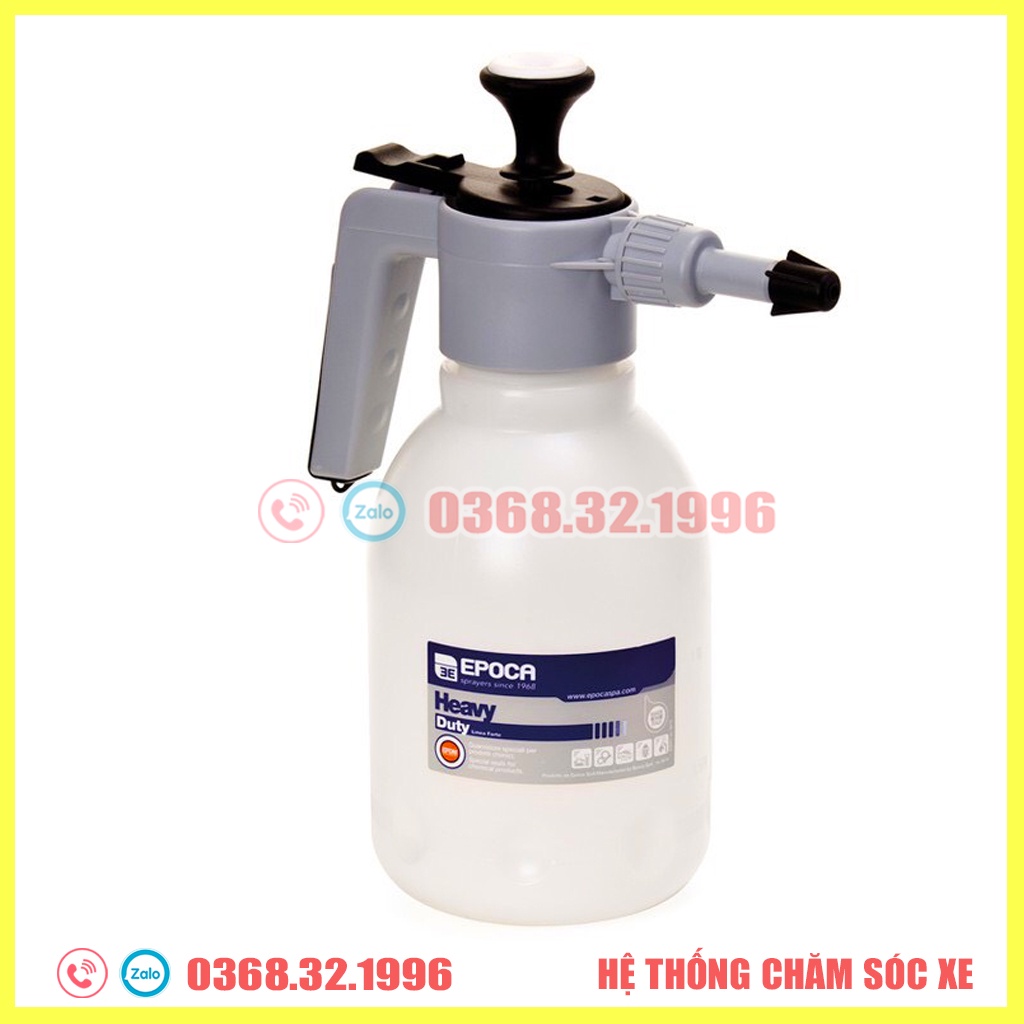 Bình phun sương nén khí cầm tay Epoca dùng cho dung dịch có tính kiềm(dung tích 2l)