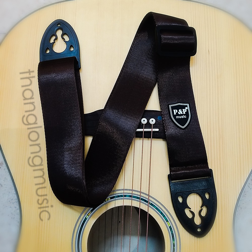 Dây đeo guitar P&amp;P Music SR505 có kèm túi đựng pick,màu sắc đa dạng,bền chắc