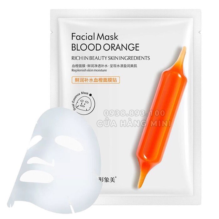 Combo 3 Gói Mặt Nạ Serum Dưỡng Trắng Da IMAGES Facial Mask Blood Orange