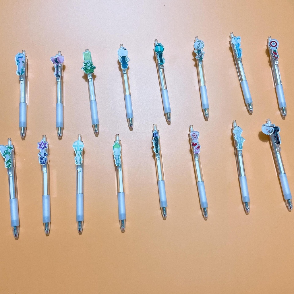 Bút Mực Gel Hình Nhóm Nhạc Kpop BTS Bangtan Boys Blackpink Stray Kids Exo Nct Stray Kids