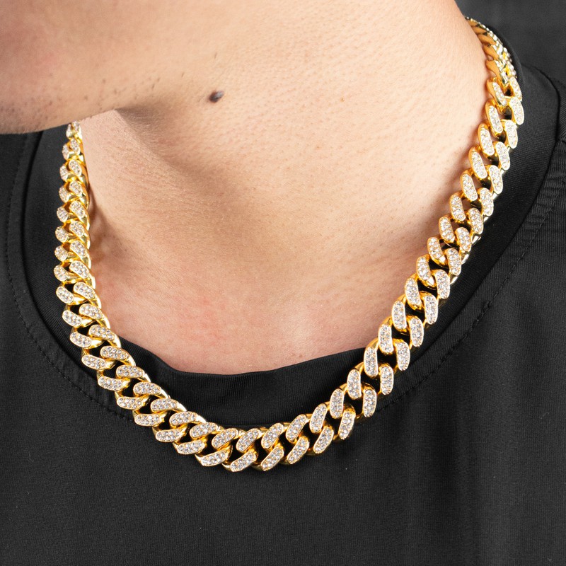 [SALE GIÁ SỐC] Vòng cổ Cuban Unisex Diamond Chain - Dây chuyền Cuban - Hàng siêu cấp phong cách Hiphop