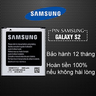 Pin Samsung Galaxy S2 - Pin Samsung S2 - Bảo hành 12 tháng - Hoàn tiền 100% nếu không hài lòng