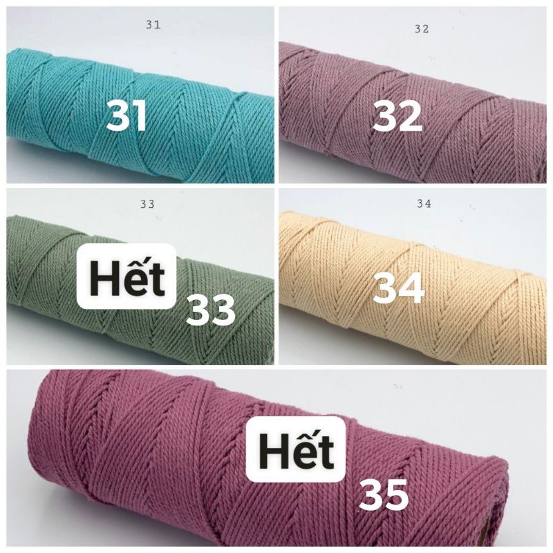 Sợi cotton Thái 2mm