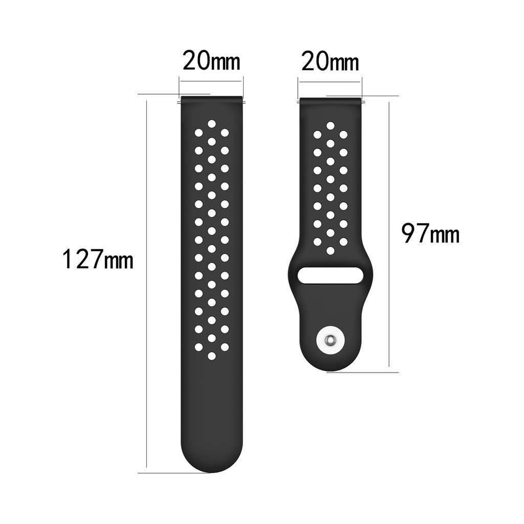 Dây đeo thay thế 20mm cho đồng hồ Huami Amazfit Gts/ Gts 2 Mini 2e/ Bip S/ Bip U Pro/ Gtr 42mm/ Pop/ Haylou Ls02