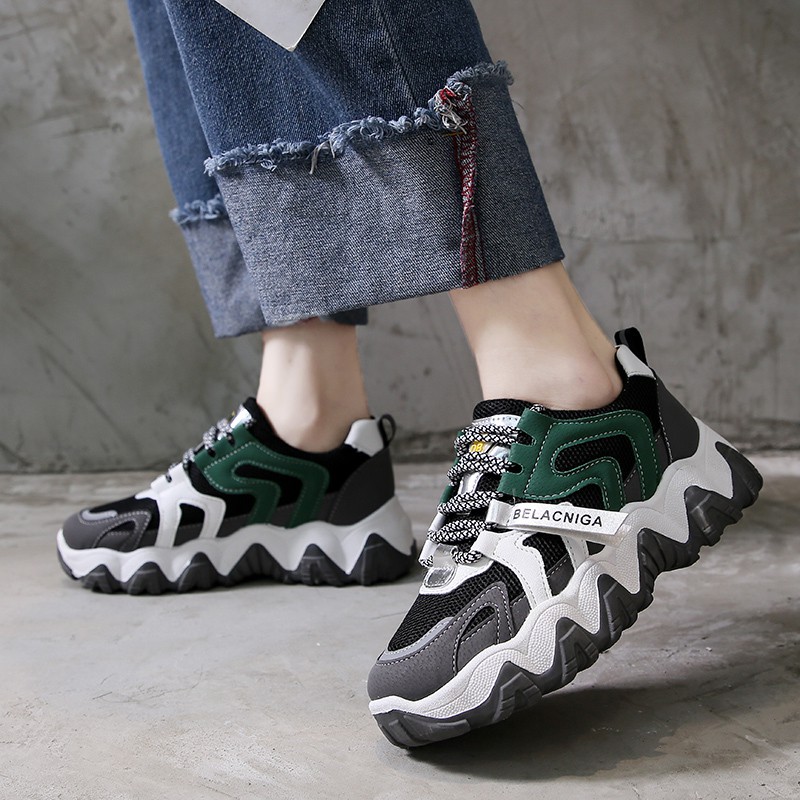 Giày Thể Thao Nữ Ulzzang Độn Đế Tăng Chiều Cao [ Full Box ]