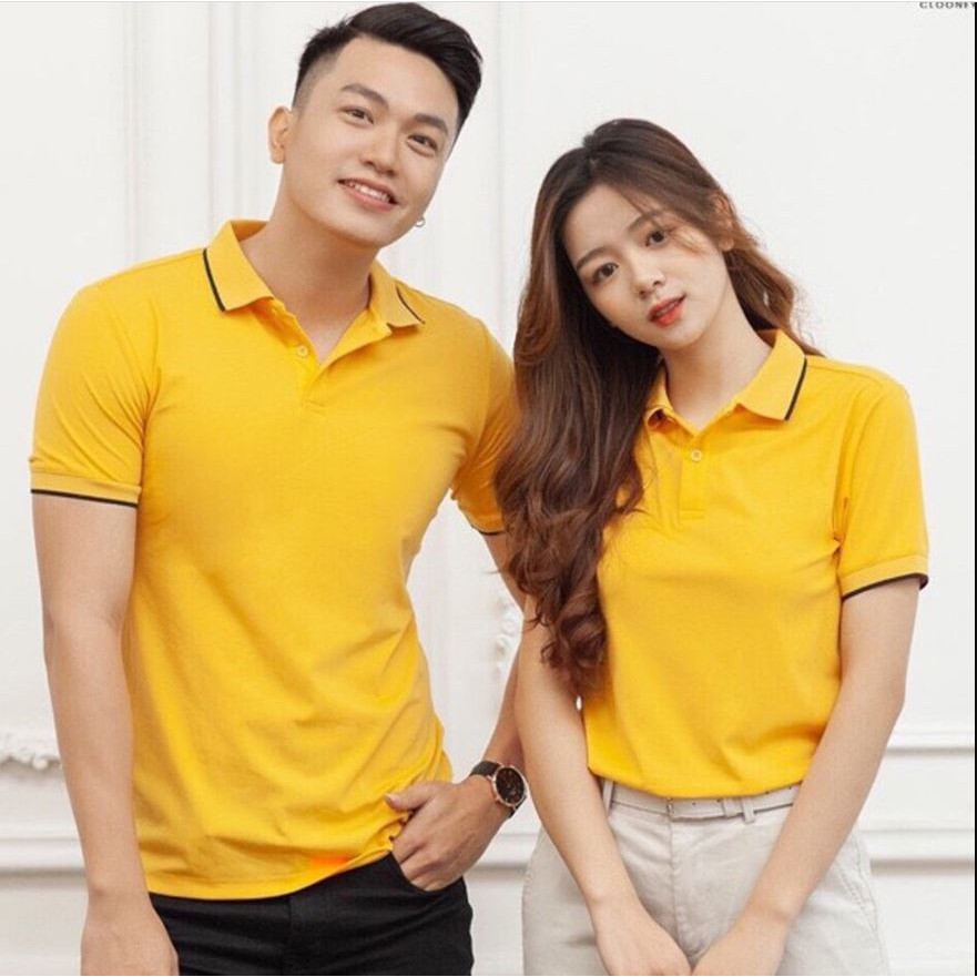 Áo phông nam nữ Polo có cổ phối viền đẹp, vải mềm, co giãn, mặc siêu mát IMME | BigBuy360 - bigbuy360.vn