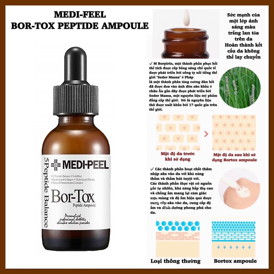 Tinh Chất Căng Bóng Da, Chống Lão Hóa Medi-peel Bor-Tox Peptide Ampoule 30ml