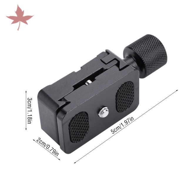 Đế tháo nhanh kẹp tấm phẳng 1/4 QR chuyên dụng cho đầu bi Camera Tripod