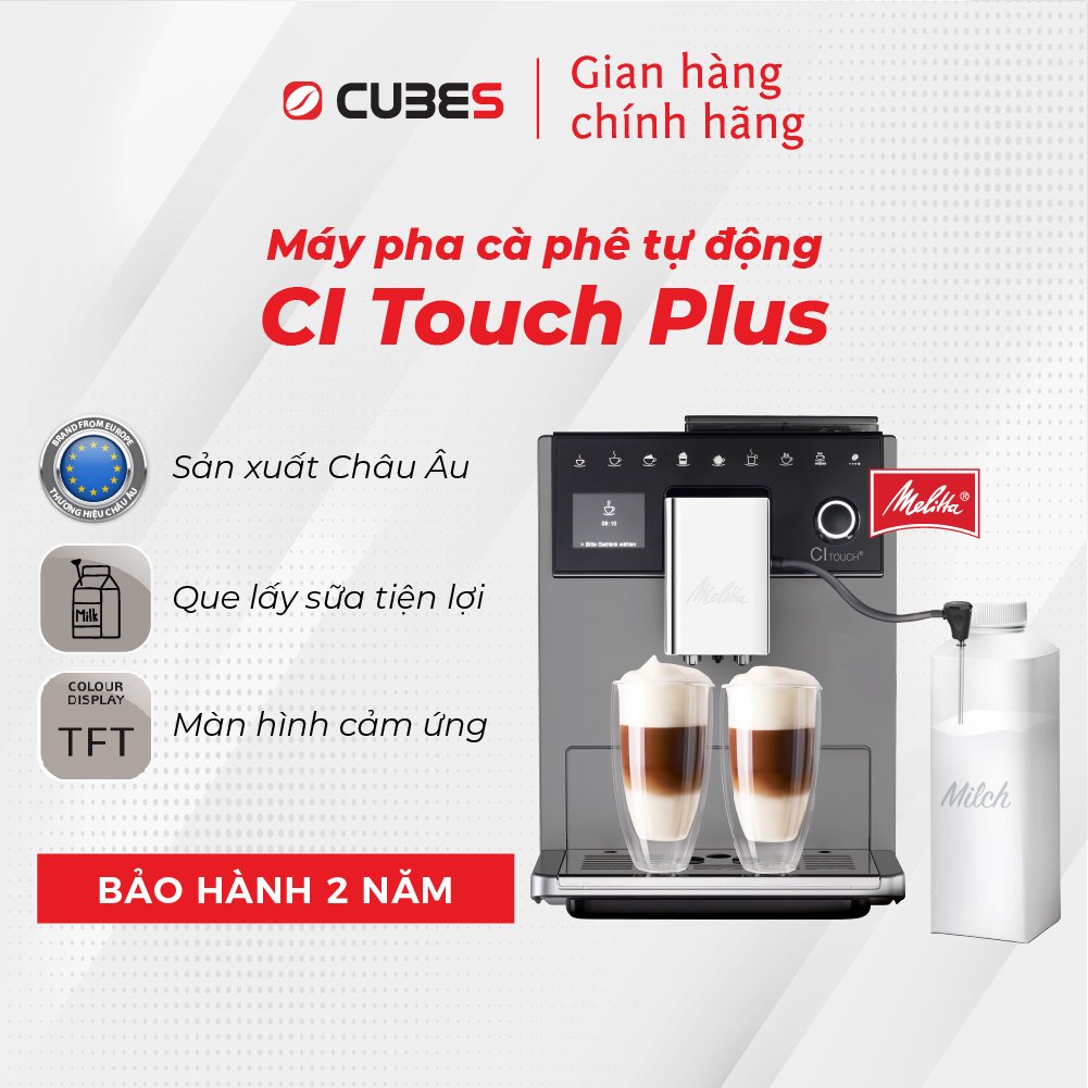 [Mã ICBFRI70 giảm 70K đơn 449K] Máy Pha Cà Phê Tự Động Melitta CI Touch Plus - Nhập khẩu từ Đức