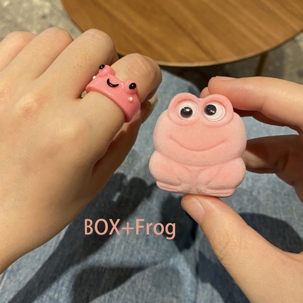 iF YOU Hộp và nhẫn   kiểu chú ếch hoạt hình phong cách cổ điển (Có bán lẻ)