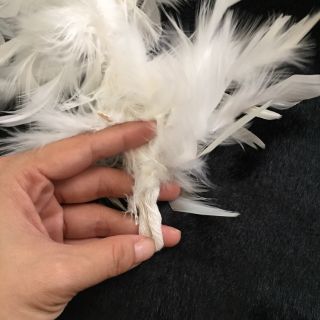 dây lông vũ chụp nail trang trí handmade