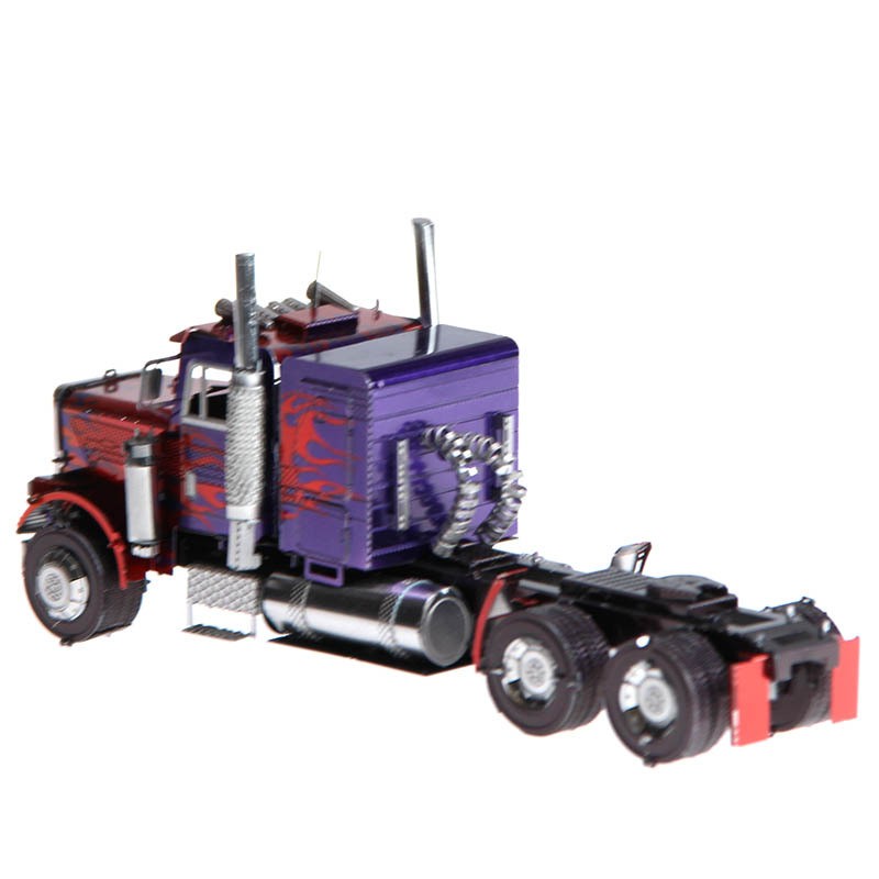 Mô Hình Lắp Ghép 3D Kim Loại xe tải bản màu