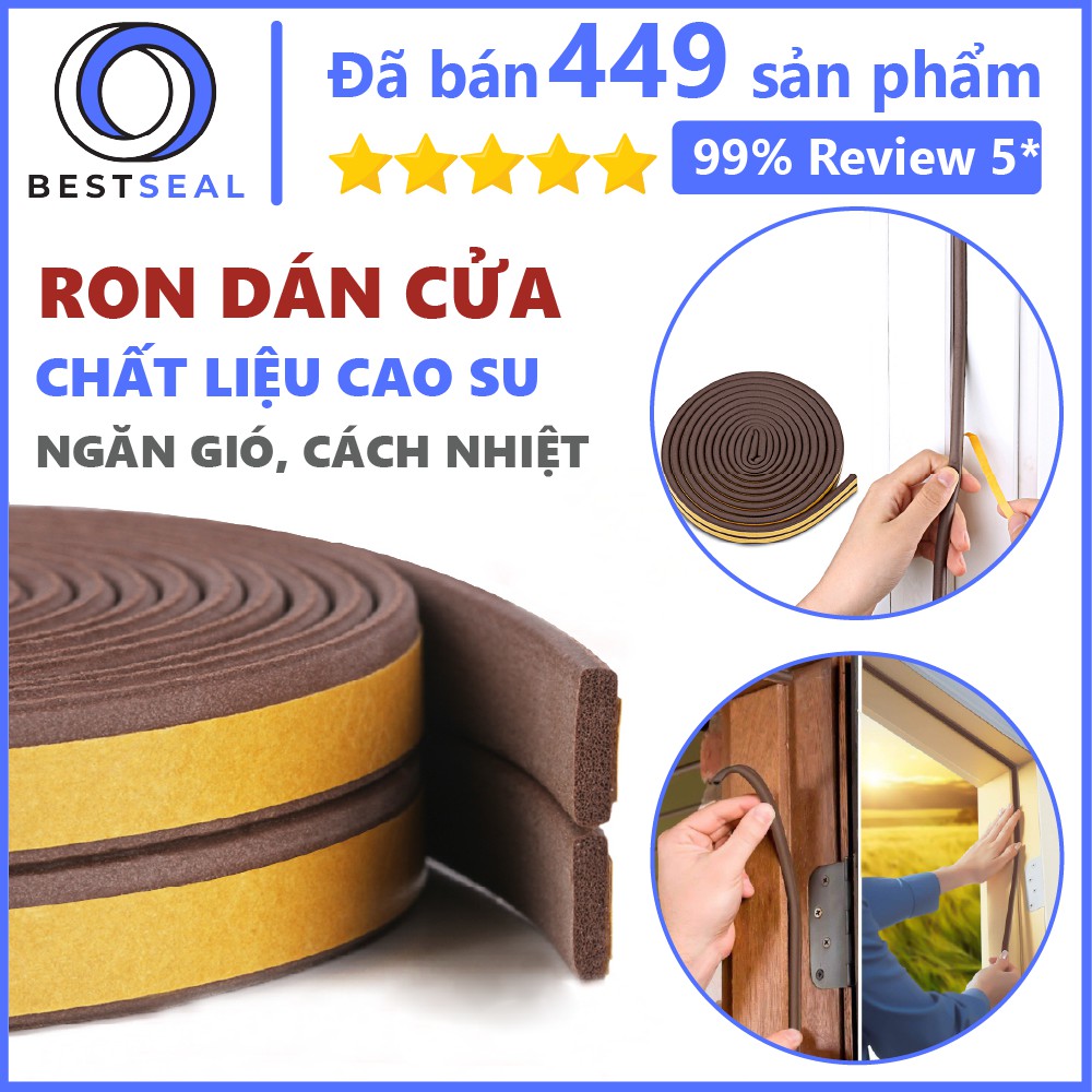 2 Mét Ron Chặn Cửa, Thanh Dán Cửa Chữ I Dày 2mm Dán Khung Cửa Ngăn Bụi, Muỗi