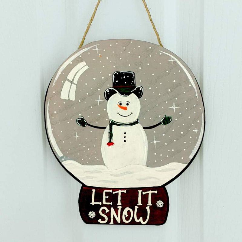 Bảng Gỗ Treo Tường Trang Trí Chủ Đề Noel, bé thỏa sức sáng tạo tô màu🎄