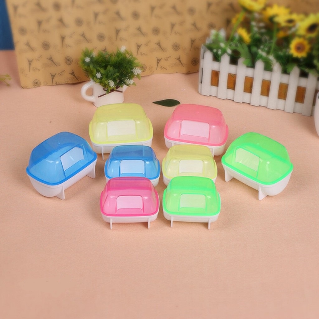 Nhà tắm cho hamster bằng nhựa kích thước size 10 X 6 X 6cm