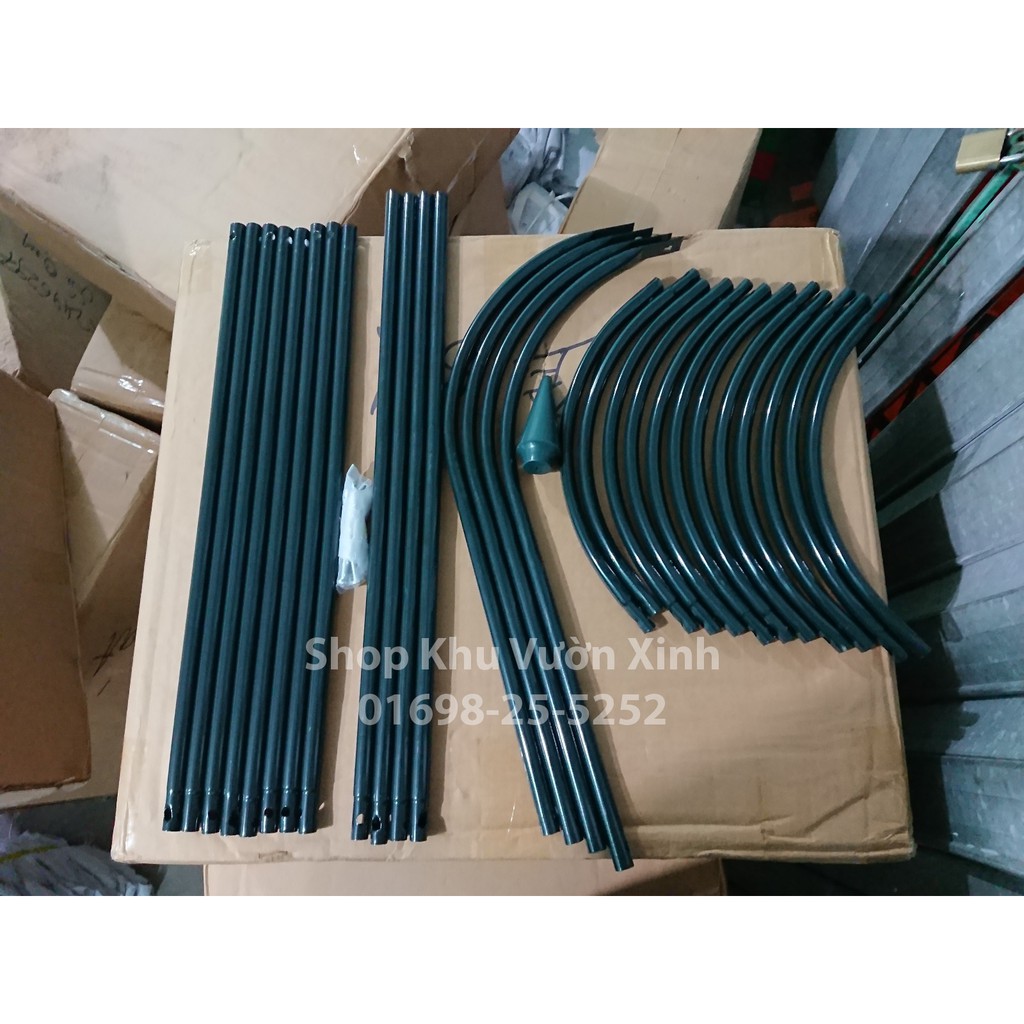 Khung tháp leo hoa hồng - khung trụ cho hoa leo