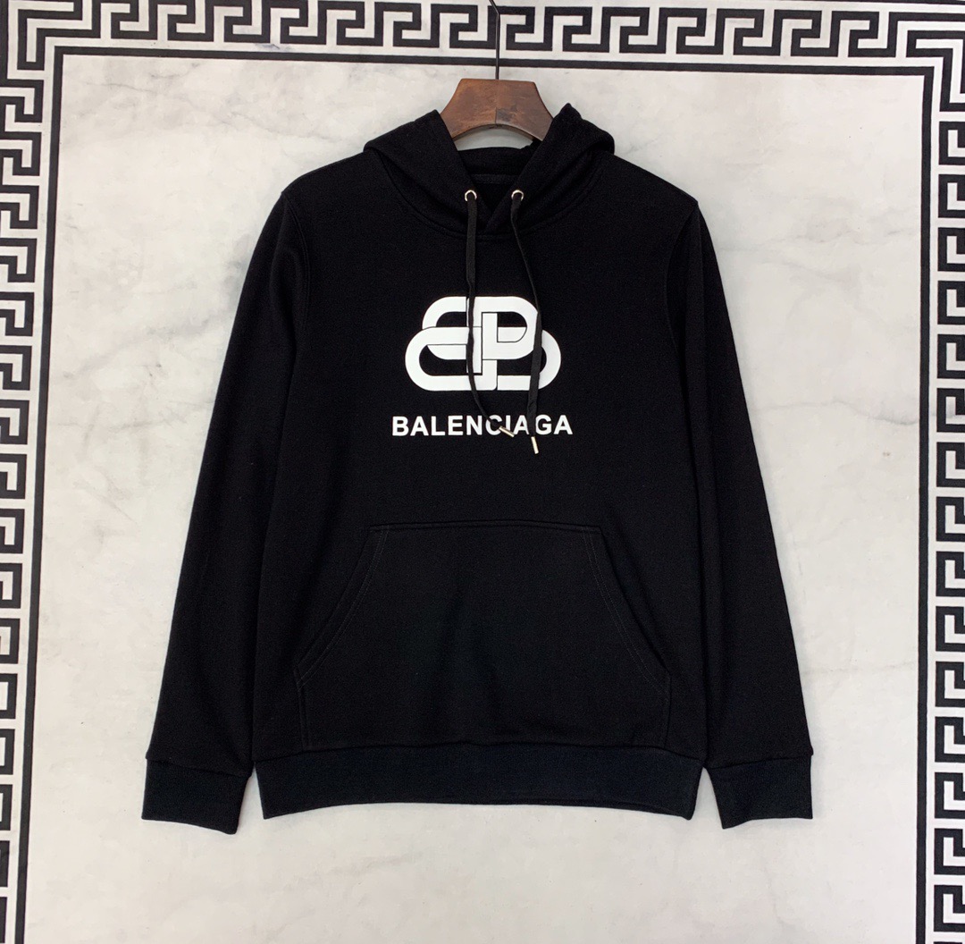 BALENC1AGA men's long-sleeved hooded sweatshirt, cotton fabric with LOGO printed | BigBuy360 - bigbuy360.vn