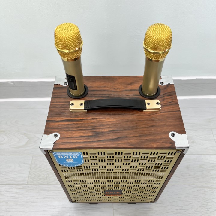 Loa kéo chính hãng BNIB, M8 bass 20 thùng gỗ cao cấp,tặng 2 mic không dây Karaoke đỉnh cao