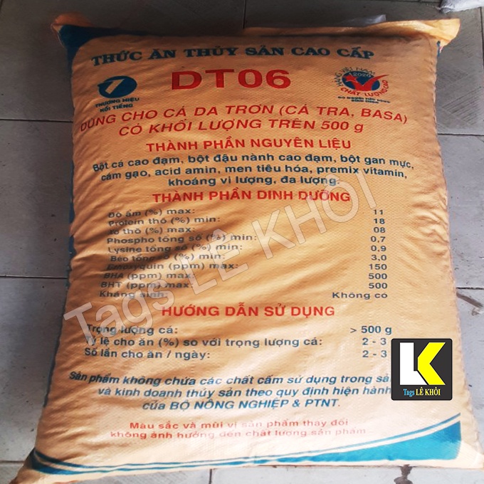 1KG Cám Lái Thiêu DT06 18% đạm | Thức ăn cho cá | Mồi câu cá