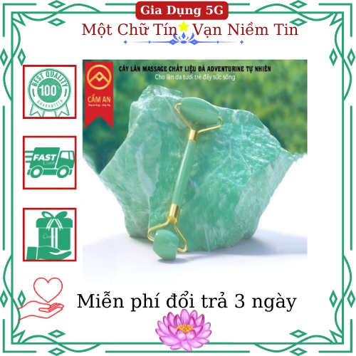Thanh lăn mặt đá, cây lăn mặt nâng cơ massage tự nhiên- dụng cụ vật lý trị liệu - Cẩm An Jade